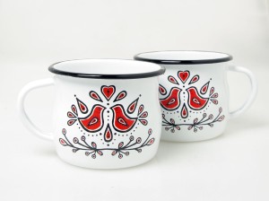 kubek emaliowany FOLK
